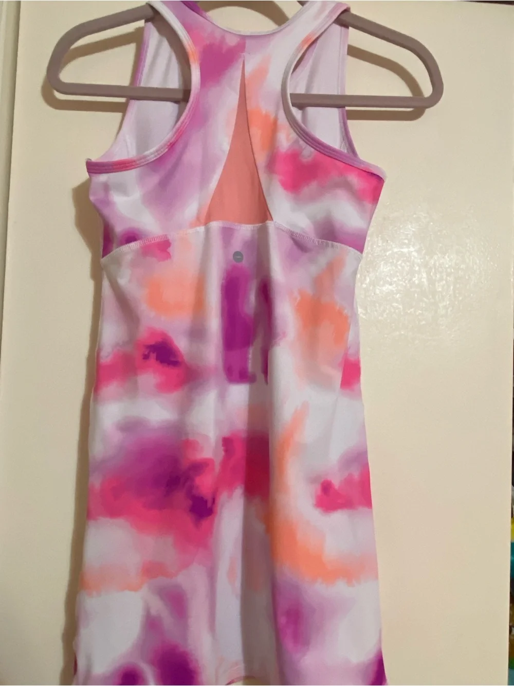 Avia Pink & Purple Tie-Dye Active Tank dress